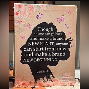 🆕 New Beginnings, Canvas Print Wall Art 11.5”x15”